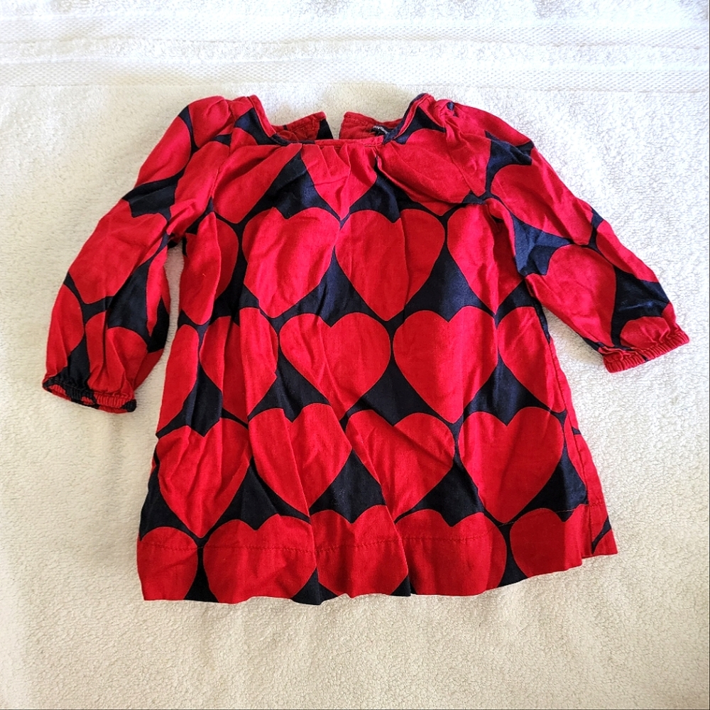 6 to 12 month Baby Gap heart printed dress